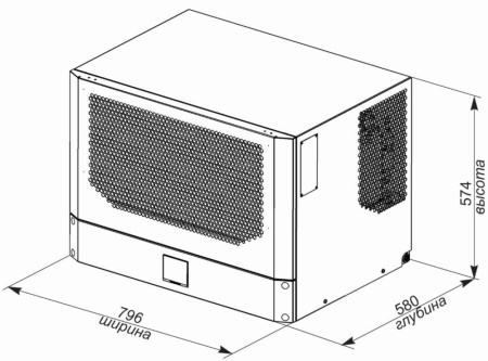 Кондиционер для шкафа потолочный нержавеющая сталь UNISPLIT MHR-330S(1)SS UNIcontroller