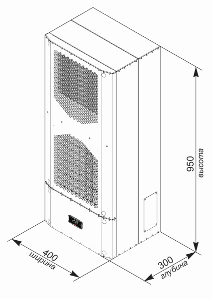 Кондиционер для шкафа настенный нержавеющая сталь UNISPLIT MHW-210S(1)SS UNIcontroller