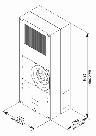 Кондиционер для уличного климатического шкафа UNISPLIT MHW-215E(1)W