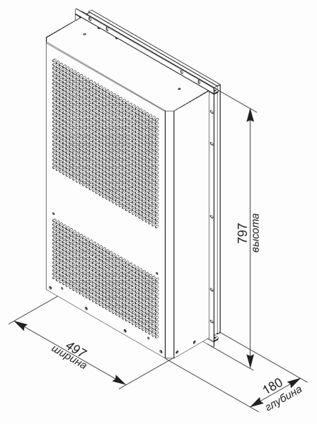 Кондиционер для уличного климатического шкафа UNISPLIT NS-1500S(1)W